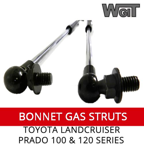LANDCRUISER PRADO GAS STRUTS for BONNET 120 SERIES 2002 - 2009 (PAIR)